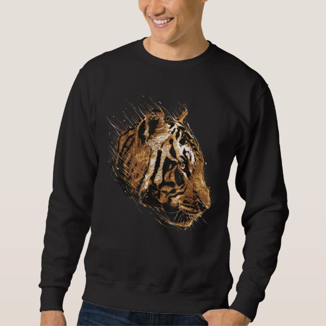Sudadera regalo de amante de los tigres - tigre (Anverso)