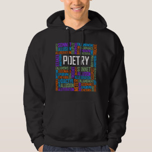 Sudadera Regalo de amante de palabras de poesía Escritor de