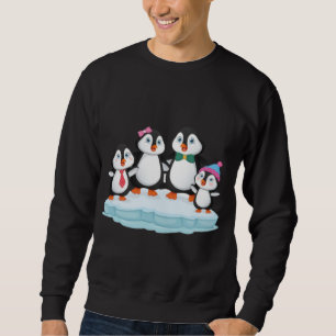 Sudadera Regalo de amor familiar pingüino navidades de cump