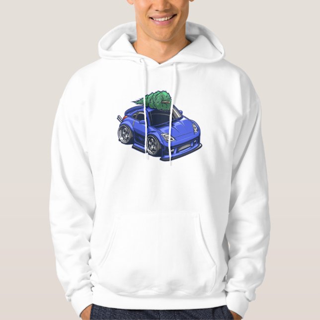 Sudadera Regalo de árbol de Navidad Nissan 350z (Anverso)