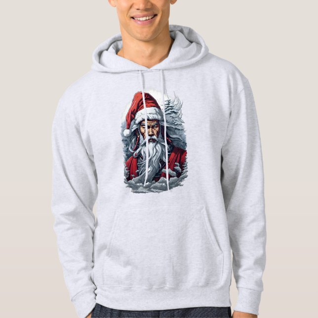 Sudadera Regalo de arte de los Navidades de Samurai Santa W (Anverso)