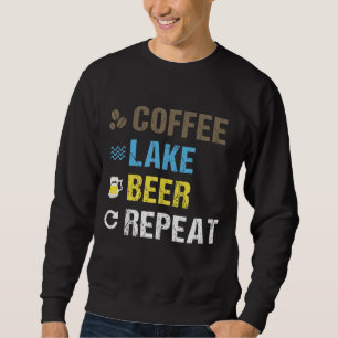 Sudadera Regalo de Arte Vivo Coffee Lake Beer Repeat Lakefr