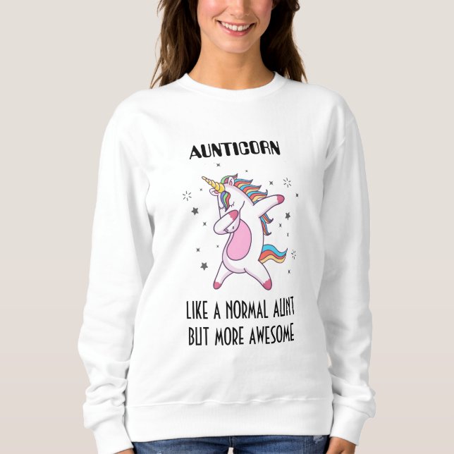 Sudadera Regalo de Aunticorn por tía (Anverso)
