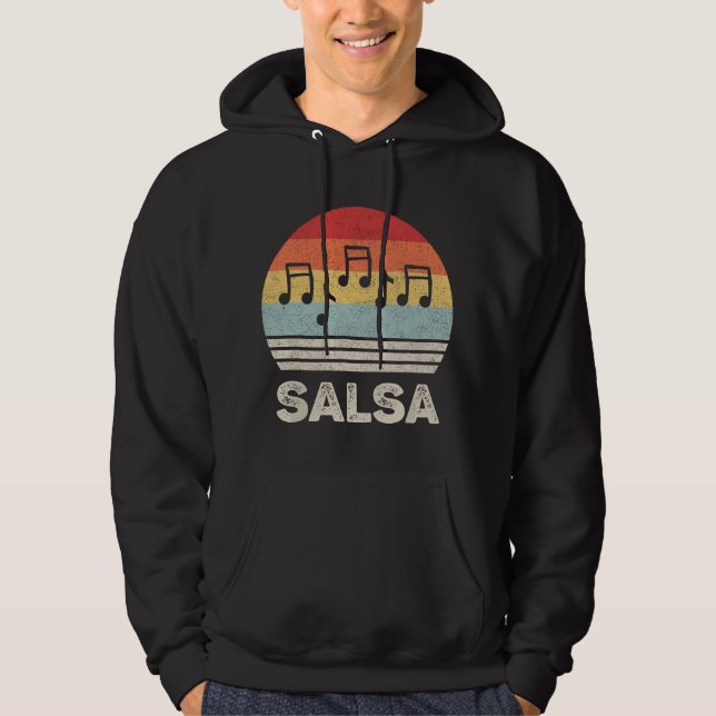Sudadera Regalo de bailarín de salsa de baile de salsa retr (Anverso)