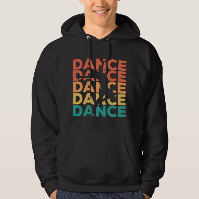 Sudadera Regalo de baile retro vintage para bailarines (Anverso)