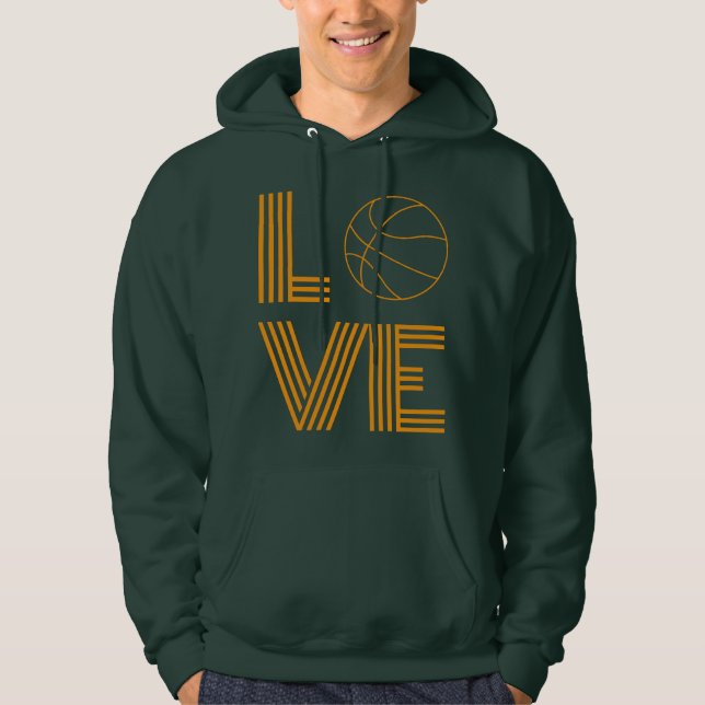 Sudadera Regalo de básquetbol de amor (Anverso)