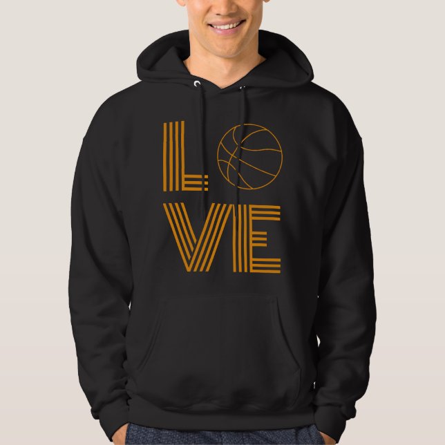 Sudadera Regalo de básquetbol de amor (Anverso)