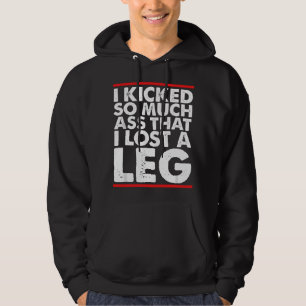 Sudadera Regalo de broma de amputación de pierna Humor Apoy