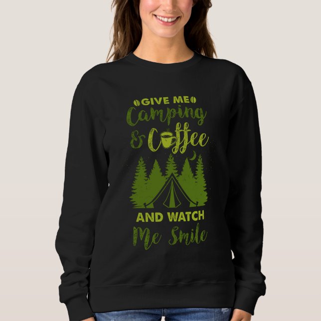 Sudadera Regalo de café de camping (Anverso)