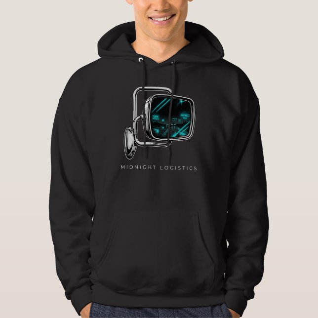 Sudadera Regalo de camionero de logística de medianoche Ent (Anverso)