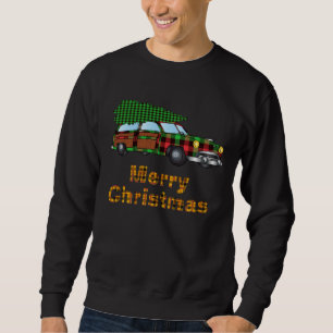 Sudadera Regalo de coche de madera de Navidad para vacacion