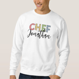 Sudadera Regalo de cocina colorido y personalizado del chef