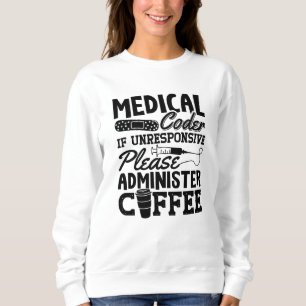 Sudadera Regalo de Codificación de ICD Coder Medical Coffee