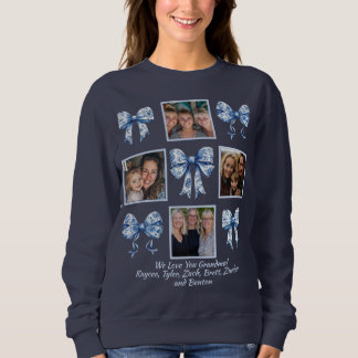 Sudadera Regalo de Collage de fotos de la abuela del person