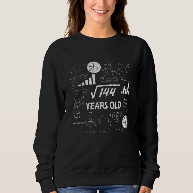 Sudadera Regalo de cumpleaños 12 años de Bday Geeky Math (Anverso)