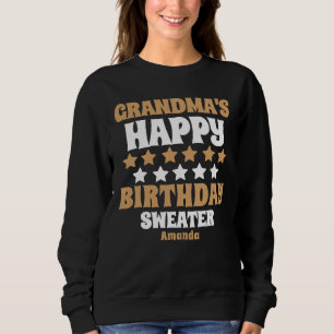 Sudadera Regalo de cumpleaños de la abuela personalizada