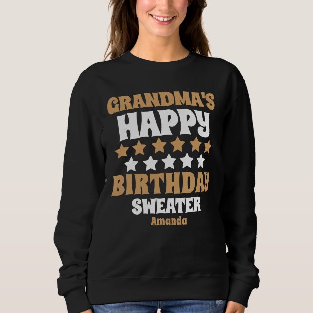 Sudadera Regalo de cumpleaños de la abuela personalizada (Anverso)