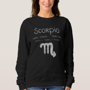 Sudadera Regalo de cumpleaños del signo zodiacal Escorpio v