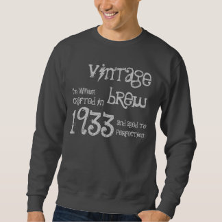 Sudadera Regalo de cumpleaños número 80 1933 Nombre de brea