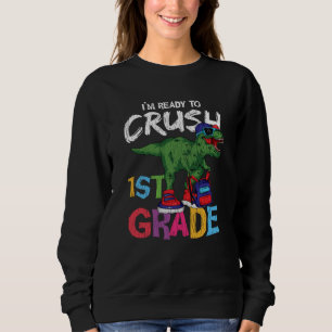 Sudadera Regalo de dinosaurio de vuelta a la escuela para e
