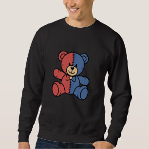 Sudadera Regalo de diseño de osito de peluche colorido para