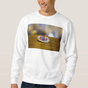Sudadera Regalo de dreidel de Hanukkah SlipperyJoe base oct