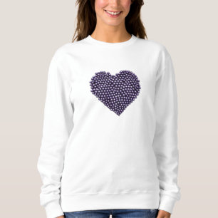 Sudadera Regalo de El día de San Valentín de corazón violet