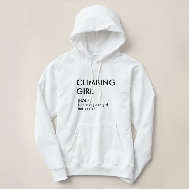 Sudadera Regalo de escalada de rock para ella (Diseño del anverso)