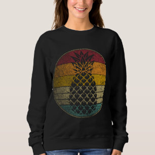 Sudadera Regalo de fruta de piña retro estilo vintage diver