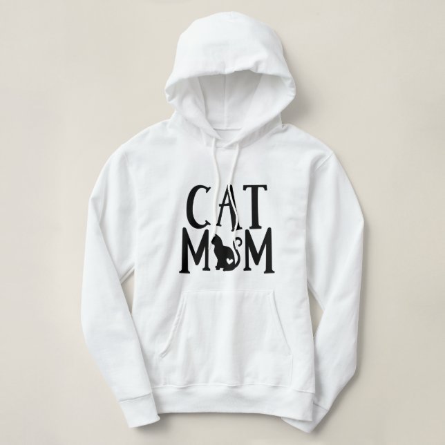 Sudadera Regalo de gatito loco Lady Mom Kitten Lover Kitty  (Diseño del anverso)