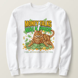 Sudadera Regalo de gato naranja atigrado divertido para ama