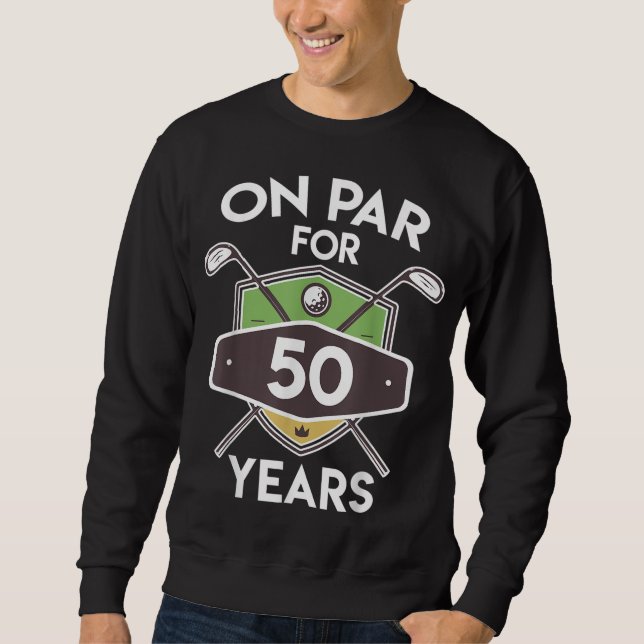 Sudadera Regalo de golf de cumpleaños en el bar durante 50  (Anverso)