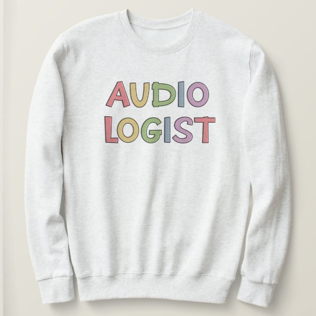 Sudadera Regalo de graduación de Audiología Audióloga (Anverso del diseño)