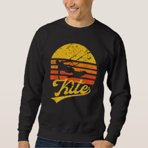 Sudadera Regalo de Kitesurf - Kite Surfing Retro Kite Board