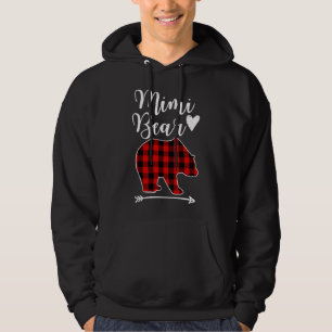 Sudadera Regalo de la abuela del oso negro y rojo del oso M