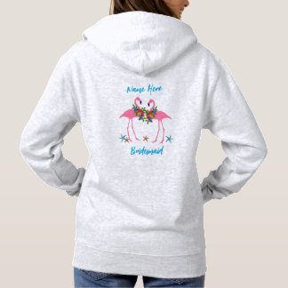 Sudadera Regalo de la dama de honor personalizada Flamingos