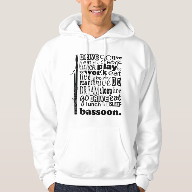 Sudadera Regalo de la música del Bassoon de la vida del (Anverso)