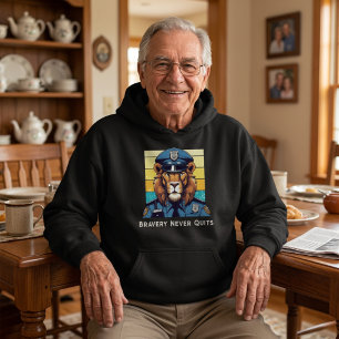 Sudadera Regalo de León de Cumpleaños para Oficiales de Pol