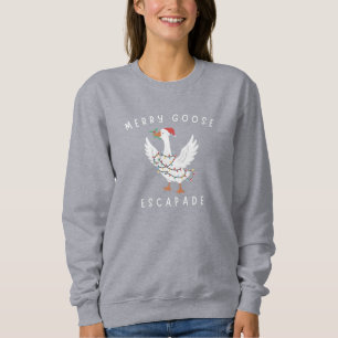 Sudadera Regalo de Luces de Navidad de la Aventura de Ganso