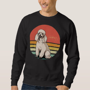 Sudadera Regalo de Mascota de perro canino retro de caniche