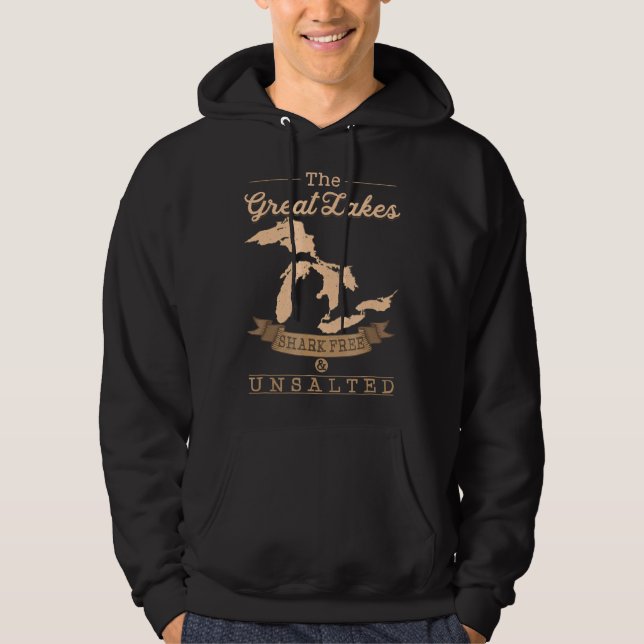Sudadera regalo de michigan sin salar de los grandes lagos (Anverso)