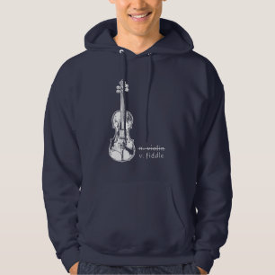 Sudadera Regalo de música Bluegrass Country No es violín Fi