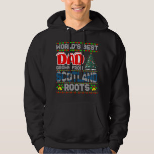 Sudadera Regalo de Navidad Papá del Mundo Creado en Escocia