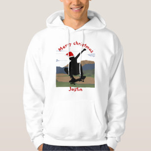 Sudadera regalo de navidades de skateboard, nombre personal