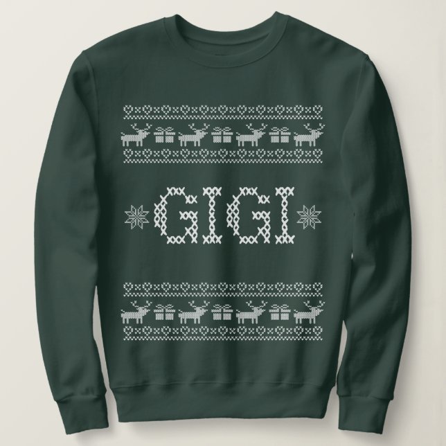 Sudadera Regalo de navidades GIGI (Anverso del diseño)