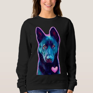Sudadera Regalo de pastor alemán negro para amantes de los 