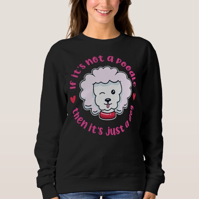 Sudadera Regalo de perro caniche de juguete (Anverso)