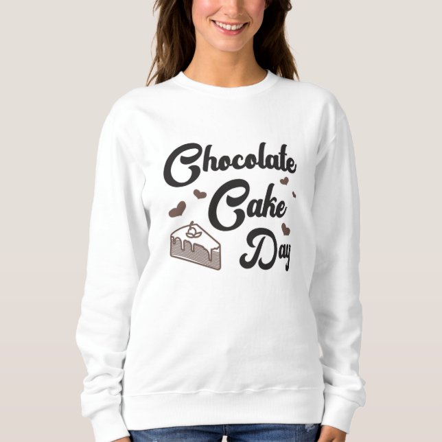 Sudadera Regalo de postre de dulce de chocolate con dulce y (Anverso)
