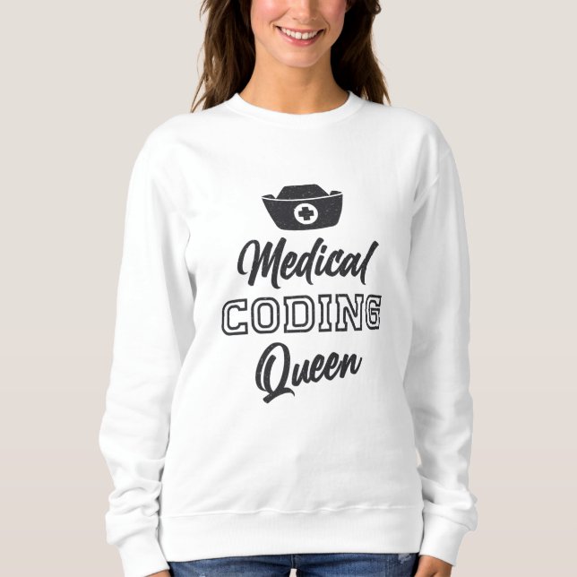 Sudadera Regalo de programador de ICD de codificación de Re (Anverso)