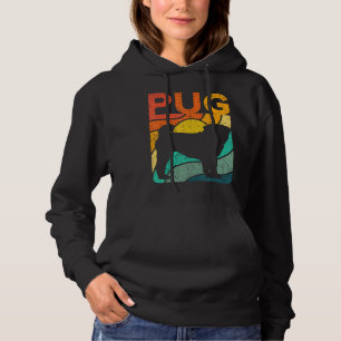 Sudadera Regalo de Pug Vintage Retro Perro Mascota Mamá Pap